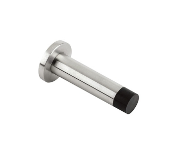 Zoo Hardware ZAS07SSS Door Stop Cylinder 70mm Projection with Rose Satin Stainless Steel
