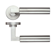 ZOO HARDWARE ZPS110SS 22mm ORION LEVER SCREW ON ROSE SATIN STAINLESS STEEL