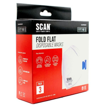 SCAN SCAPPEP2FF FOLD FLAT DISPOSABLE MASK FFP2 PACK OF 3