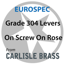 Carlisle Brass Eurospec Grade 304 Levers On Rose