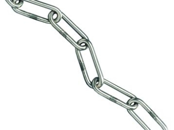 C Link Chain Zinc Plated per metre