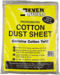 EVERBUILD PROFESSIONAL COTTON DUST SHEET 12ft x 9ft