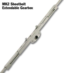 MACO SHOOTBOLT WINDOW GEARBOX NON CROPABLE 22mm L31071